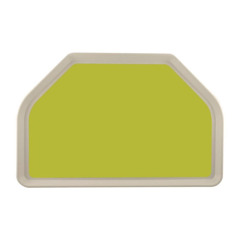 Vassoio da servizio in poliestere trapezoidale GN 500x325mm verde - Roltex - Fourniresto