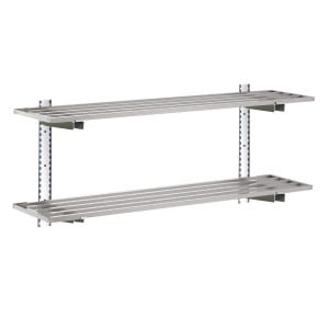 Mensola da Parete Forata in Acciaio Inox - L 1800 x 400mm - Gastro M