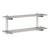 Mensola da Parete Forata in Acciaio Inox - L 1800 x 400mm - Gastro M