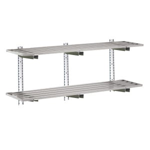 Mensola da Parete Forata in Acciaio Inox - L 1800 x 400mm - Gastro M