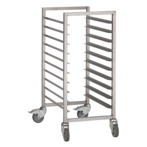 Carrello scorrevole in acciaio inossidabile 10 livelli - 600 x 400mm - Gastro M