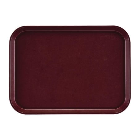 Rectangular Non-Slip Fiberglass EpicTread Bordeaux Tray 350mm - Cambro - Fourniresto