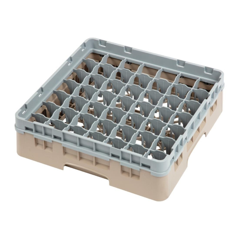 Scaffale per bicchieri 49 scomparti Camrack beige - L 500 x P 500mm - Cambro Scaffale per bicchieri 49 scomparti Camrack beige - L 500 x P 500mm - Cambro