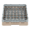 Scaffale per bicchieri 49 scomparti Camrack beige - L 500 x P 500mm - Cambro