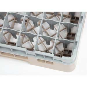 Scaffale per bicchieri 49 scomparti Camrack beige - L 500 x P 500mm - Cambro