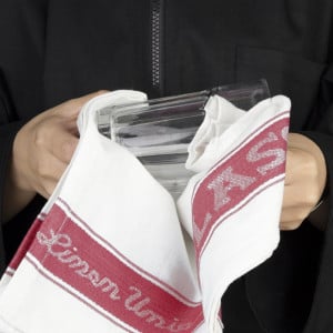 Panni Asciuga Bicchieri in Tela di Lino - Rossi - L 762 X 508 mm - Vogue