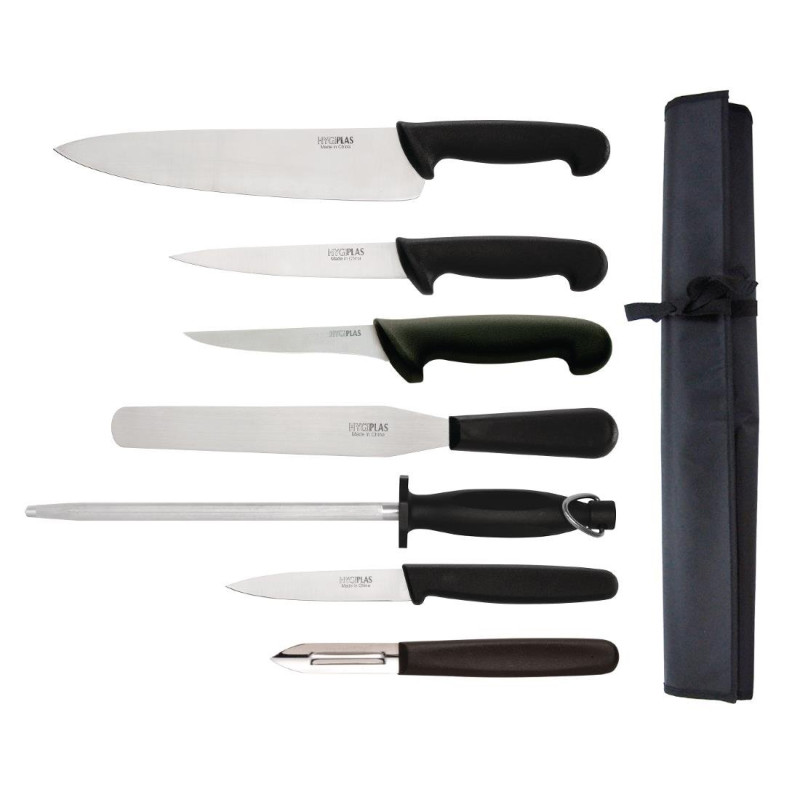 Set di coltelli per principianti con coltello da cucina da 265 mm - Hygiplas