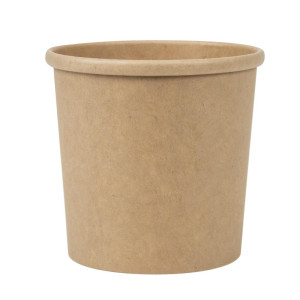 Ciotole per Zuppa Kraft Riciclabili per Microonde 350ml - Confezione da 500 - Colpac
