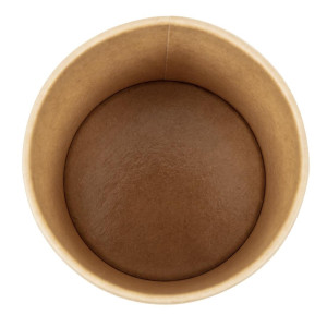 Ciotole per Zuppa Kraft Riciclabili per Microonde 350ml - Confezione da 500 - Colpac