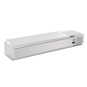 Saladette da banco con coperchio Serie G - 7 x GN 1/4 - Polar