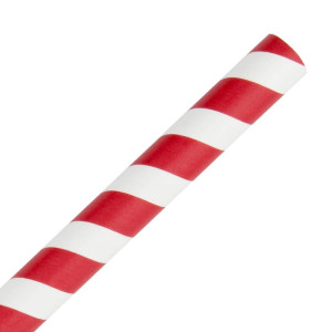 Paper Smoothie Straws - Red - L 210mm - Pack of 250 - Fiesta Green