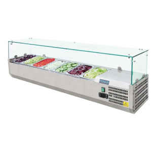 Vetrina per ingredienti refrigerata Serie G - 7X GN 1/4 - Polar - Fourniresto