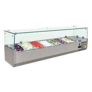 Vetrina per ingredienti refrigerata Serie G - 7X GN 1/4 - Polar - Fourniresto