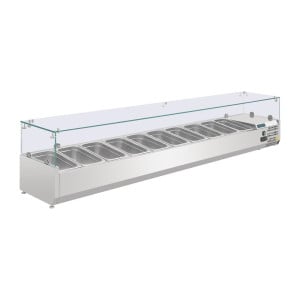 Vetrina per ingredienti refrigerata Serie G - 10 X GN 1/4 - Polar - Fourniresto