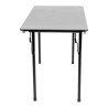 Table Rectangulaire Pliante Grise En Abs - 1220Mm - Bolero - Fourniresto