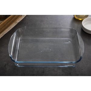 Piatto da forno rettangolare in vetro - L 350 x P 230mm - Pyrex