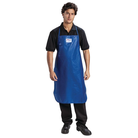 Nylon Blue Bib Apron - FourniResto - Fourniresto