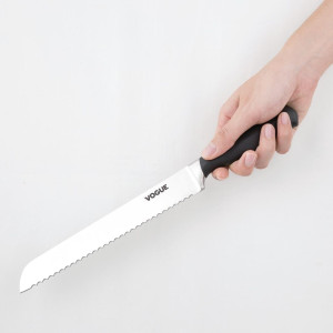 Coltello per il pane Soft Grip - 205mm - Vogue - Fourniresto