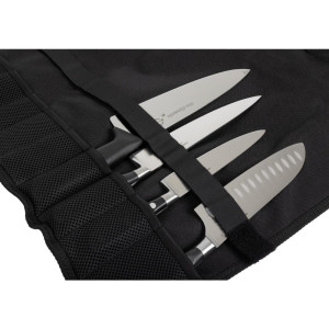Astuccio per coltelli in tessuto con cinghia nera 11 pezzi - Dick