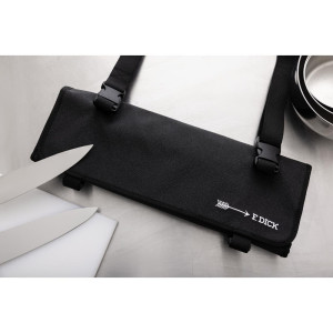 Astuccio per coltelli in tessuto con cinghia nera 11 pezzi - Dick