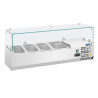 Vetrina refrigerata per ingredienti 3x GN 1/3 e 1x GN 1/2 Serie G - Polar - Fourniresto