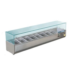 Vetrina refrigerata per ingredienti - 8 vaschette GN 1/3 - Polar - Fourniresto