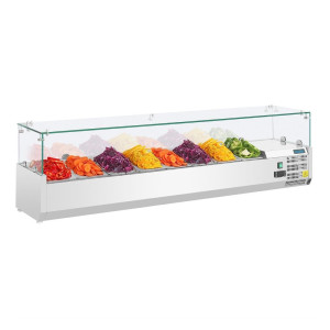 Vetrina refrigerata per ingredienti - 8 vaschette GN 1/3 - Polar - Fourniresto