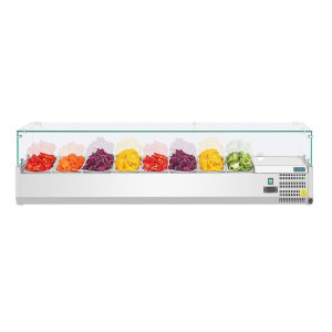 Vetrina refrigerata per ingredienti - 8 vaschette GN 1/3 - Polar - Fourniresto