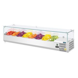 Vetrina refrigerata per ingredienti - 8 vaschette GN 1/3 - Polar - Fourniresto