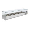 Refrigerated Display Case with Ingredients - 9 GN 1/3 Pans - Polar - Fourniresto