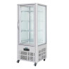 Vetrina per pasticceria in acciaio inox con 1 porta vetrata Serie G - 400L - Polar - Fourniresto