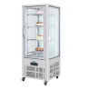 Vetrina per pasticceria in acciaio inox con 1 porta vetrata Serie G - 400L - Polar - Fourniresto