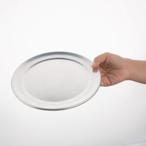 Aluminum pizza plate wide rim - Ø200mm - Vogue - Fourniresto