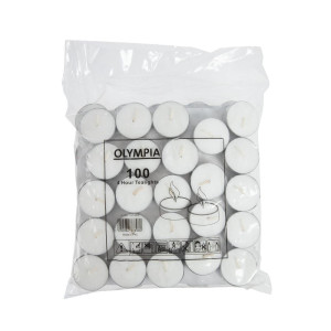 Candele Scaldavivande 4 Ore Ø 40 mm - Confezione da 100 - Olympia