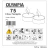 Candele Scaldavivande 8 Ore Ø 40 mm - Confezione da 75 - Olympia