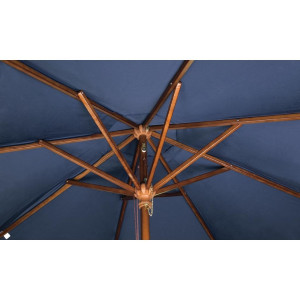 Parasol Rond Bleu Marine - L 2500mm - Bolero