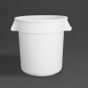 White Round Container 76L - Vogue - Fourniresto