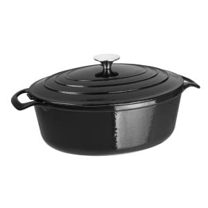 Cocotte Ovale Nera - 5L - Vogue