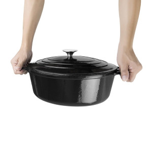 Cocotte Ovale Nera - 5L - Vogue