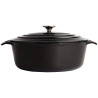 Grande Cocotte Ovale Nera - 6L - Vogue