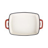 Plat en Fonte Rectangulaire Rouge - 2,8L - Vogue