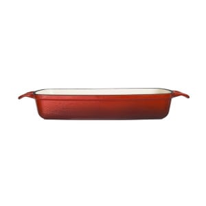 Piatto in ghisa rettangolare rosso - 2,8L - Vogue