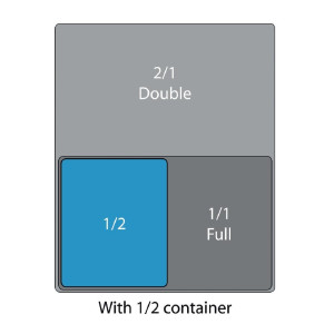 Polypropylene Gastronorm Container - GN1/2 - Vogue - Fourniresto