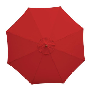 Ombrellone Rotondo Rosso - 2,5 m - Bolero