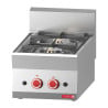 Fourneau 2 fuochi vivaci a gas da appoggiare 650 - Gastro M - Fourniresto
