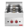 Fourneau 2 fuochi vivaci a gas da appoggiare 650 - Gastro M - Fourniresto