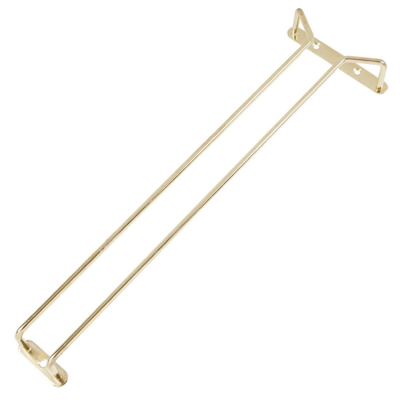 Supporto per bicchieri a stelo in ottone 410mm - FourniResto - Fourniresto