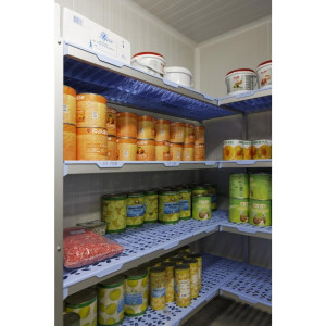 Modular Shelving in Corner 4 Levels - W 849 x D 400mm - Tournus