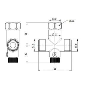 Miscelatore per rubinetti temporizzati ed elettronici da 1/2"