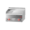 Plancha Gas Piastra Mezza Liscia Mezza Rigata - L 600 x P 600mm - Gastro M